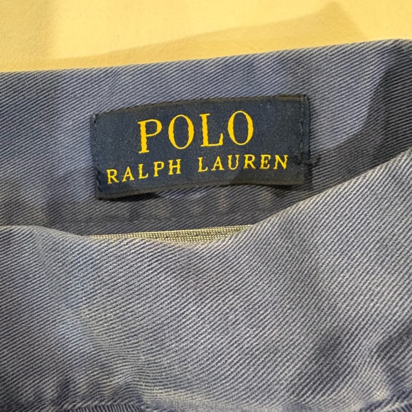 Ralph Lauren Blue Flat Front Shorts - Picture 2 of 5